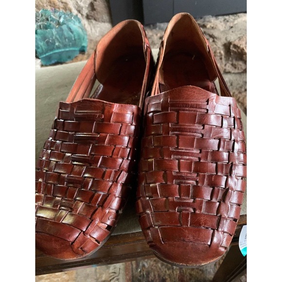 Nordstrom Hand Woven Mens Huarache Leather Sandal SZ 10 1/2 - Slip On main image 10